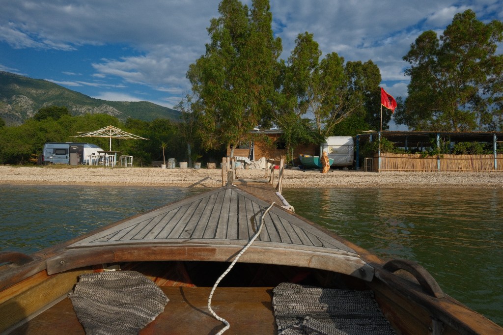 Image of the front of the boat looking over to the restaurant view as described in the article. 